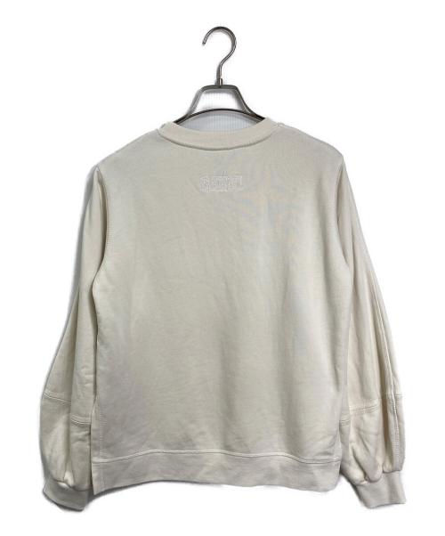 GANNI（ガニー）GANNI (ガニー) puff sleeve sweatshirt  パフスリーブスウェットシャツ  スウェット　裏起毛 ホワイト サイズ:XSの古着・服飾アイテム