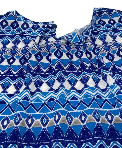 Leilian（レリアン）LEILIAN (レリアン) 洗えるミディ丈ワンピース ブルー サイズ:13の古着・服飾アイテム
