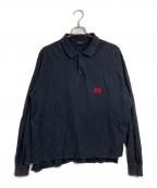 BALENCIAGAバレンシアガ）の古着「Laurel Destroyed Polo Shirt 25SS ユニセックス」｜ブラック