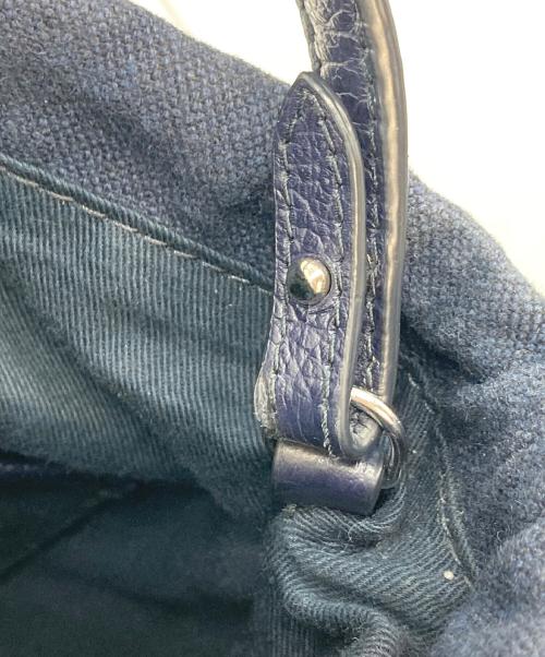 Maison Margiela（メゾンマルジェラ）Maison Margiela (メゾンマルジェラ) 5AC バケットバッグ　代理店表記無し  ネイビー サイズ:実寸参照の古着・服飾アイテム