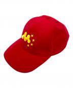 MOWALOLAモワローラ）の古着「Mowalola Red 'Chi' Cap」｜レッド