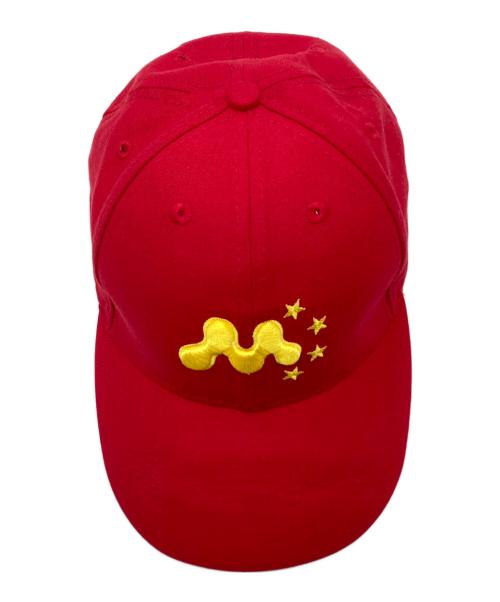 MOWALOLA（モワローラ）MOWALOLA (モワローラ) Mowalola Red 'Chi' Cap レッド サイズ:実寸参照の古着・服飾アイテム