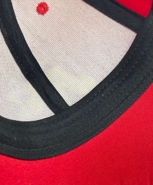MOWALOLA（モワローラ）MOWALOLA (モワローラ) Mowalola Red 'Chi' Cap レッド サイズ:実寸参照の古着・服飾アイテム