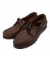 PARABOOT（パラブーツ）の古着「バース デッキシューズ」｜ブラウン