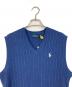 POLO RALPH LAUREN (ポロ・ラルフローレン) ケーブルニットベスト　コットンニットベスト ネイビー サイズ:S：6000円