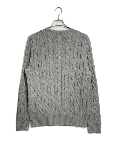 POLO RALPH LAUREN（ポロ・ラルフローレン）POLO RALPH LAUREN (ポロ・ラルフローレン) ケーブルニット グレー サイズ:Mの古着・服飾アイテム