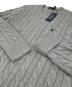 中古・古着 POLO RALPH LAUREN (ポロ・ラルフローレン) ケーブルニット グレー サイズ:M：10000円