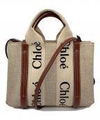 Chloeクロエ）の古着「ウッディスモールトートバッグ　ショルダーバッグ　2WAYバッグ」｜ベージュ