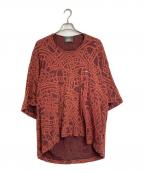 Vivienne Westwoodヴィヴィアンウエストウッド）の古着「RANDOM LINE ORB ビッグTシャツ」｜オレンジ