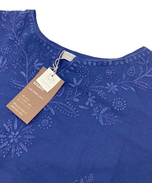 royal heritage（ロイヤルヘリテイジ）royal heritage (ロイヤルヘリテイジ) コットンブラウス ネイビー サイズ:実寸参照 未使用品の古着・服飾アイテム