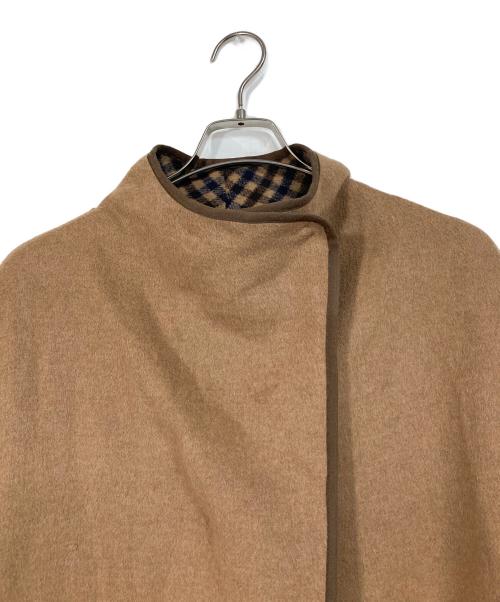 Ameri（アメリ）AMERI (アメリ) REVERSIBLE COLOR PONCHO ポンチョコート ブラウン サイズ:FREEの古着・服飾アイテム