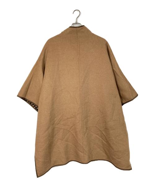 Ameri（アメリ）AMERI (アメリ) REVERSIBLE COLOR PONCHO ポンチョコート ブラウン サイズ:FREEの古着・服飾アイテム