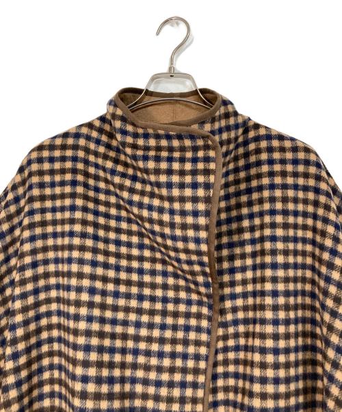 Ameri（アメリ）AMERI (アメリ) REVERSIBLE COLOR PONCHO ポンチョコート ブラウン サイズ:FREEの古着・服飾アイテム