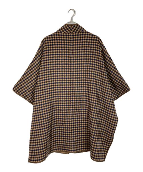 Ameri（アメリ）AMERI (アメリ) REVERSIBLE COLOR PONCHO ポンチョコート ブラウン サイズ:FREEの古着・服飾アイテム