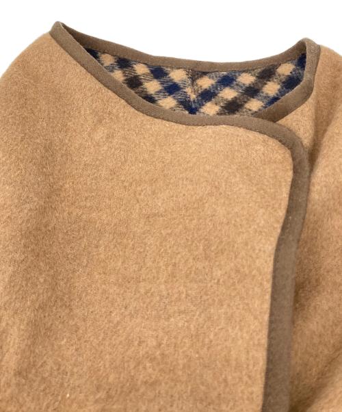 Ameri（アメリ）AMERI (アメリ) REVERSIBLE COLOR PONCHO ポンチョコート ブラウン サイズ:FREEの古着・服飾アイテム