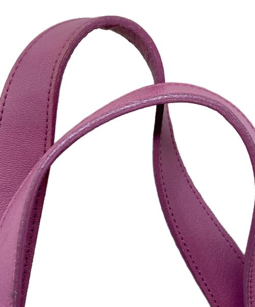 Yves Saint Laurent（イヴサンローラン）Yves Saint Laurent (イヴサンローラン) リヴゴーシュ ハート モチーフ レザー キャンバス トート バッグ ベージュ×ピンク サイズ:実寸参照の古着・服飾アイテム