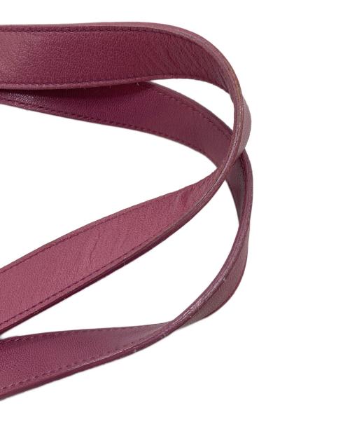 Yves Saint Laurent（イヴサンローラン）Yves Saint Laurent (イヴサンローラン) リヴゴーシュ ハート モチーフ レザー キャンバス トート バッグ ベージュ×ピンク サイズ:実寸参照の古着・服飾アイテム
