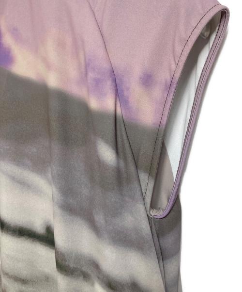 Ameri（アメリ）Ameri (アメリ) CAMILA FLARE DRESS  カミラフレアドレス　ロングドレス　マキシドレス　ロングワンピース　マキシワンピース　総柄 ピンク×グリーン サイズ:実寸参照の古着・服飾アイテム