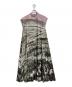 Ameri（アメリ）の古着「CAMILA FLARE DRESS  カミラフレアドレス　ロングドレス　マキシドレス　ロングワンピース　マキシワンピース　総柄」｜ピンク×グリーン