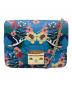 FURLA（フルラ）の古着「Metropolis Bird Print Bag  メトロポリスバードプリントバッグ　ショルダーバッグ」｜ブルー