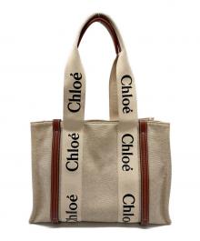 Chloe（クロエ）の古着「ウッディトートバッグ ミディアム」｜ベージュ