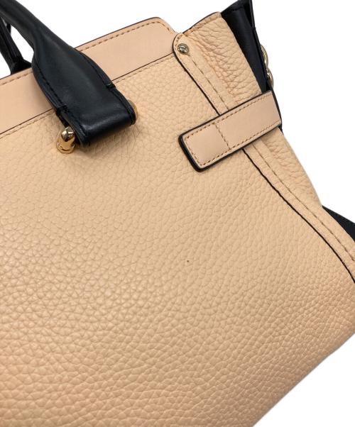 COACH（コーチ）COACH (コーチ) ターンロック 2WAYバッグ ベージュ サイズ:実寸参照の古着・服飾アイテム