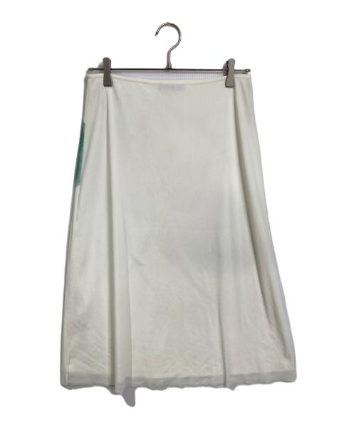 VIVIENNE TAM（ヴィヴィアンタム）VIVIENNE TAM (ヴィヴィアンタム) LOTUS PRINT SKIRT  ロータスプリントスカート　花柄　25AW アイボリー サイズ:40の古着・服飾アイテム