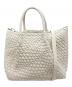 DIANA（ダイアナ）の古着「2WAY編み込みバッグ」｜ホワイト