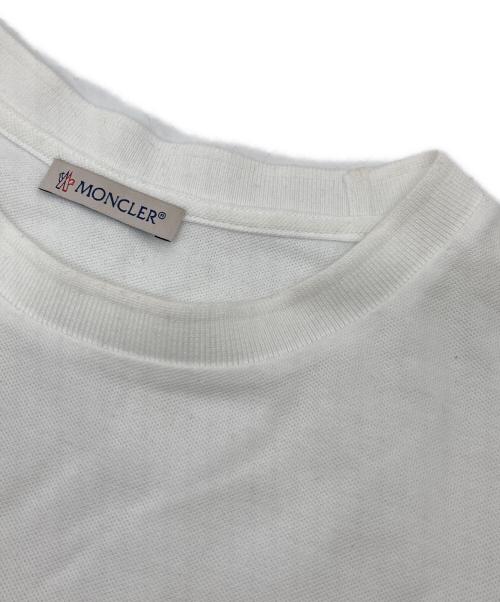 MONCLER（モンクレール）MONCLER (モンクレール) ロゴ刺繍Tシャツ　半袖カットソー　Tシャツ　Tee ホワイト サイズ: Sの古着・服飾アイテム