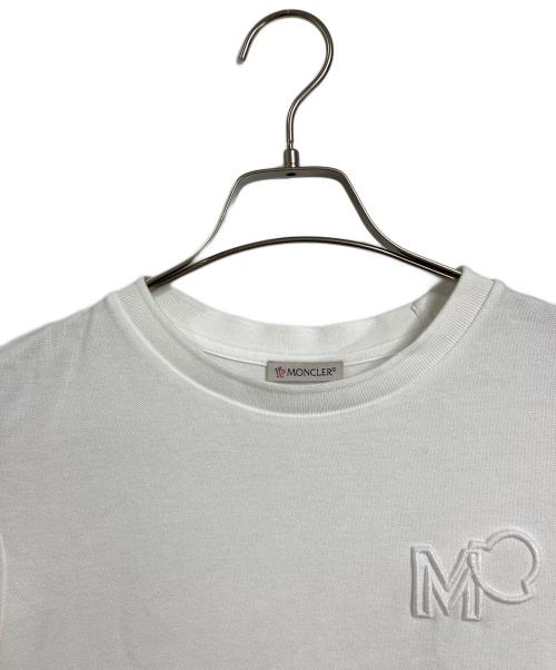 MONCLER（モンクレール）MONCLER (モンクレール) ロゴ刺繍Tシャツ　半袖カットソー　Tシャツ　Tee ホワイト サイズ: Sの古着・服飾アイテム