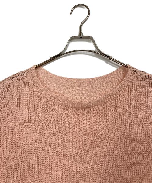 Spick and Span（スピック＆スパン）Spick and Span (スピック＆スパン) コットンリネンギマリンクスルーズプルオーバー　ニット　日本製　26SS ピンク サイズ:FREE 未使用品の古着・服飾アイテム