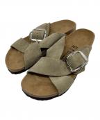BIRKENSTOCKビルケンシュトック）の古着「シエナ ビッグ バックル　サンダル」｜ベージュ