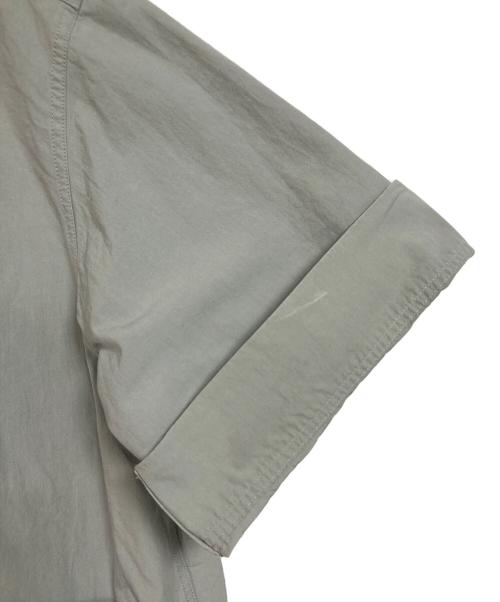 MHL（エムエイチエル）MHL (エムエイチエル) WASHED COTTON SHIRTING  ウォッシュドコットンシャーティング  半袖シャツ　シャツジャケット　日本製 グリーン サイズ:1の古着・服飾アイテム