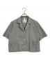 MHL（エムエイチエル）の古着「WASHED COTTON SHIRTING  ウォッシュドコットンシャーティング  半袖シャツ　シャツジャケット　日本製」｜グリーン