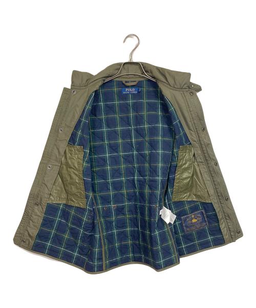 POLO RALPH LAUREN（ポロ・ラルフローレン）POLO RALPH LAUREN (ポロ・ラルフローレン) キルティングベスト　中綿ベスト　アウター　ライトアウター　 カーキ サイズ:Sの古着・服飾アイテム