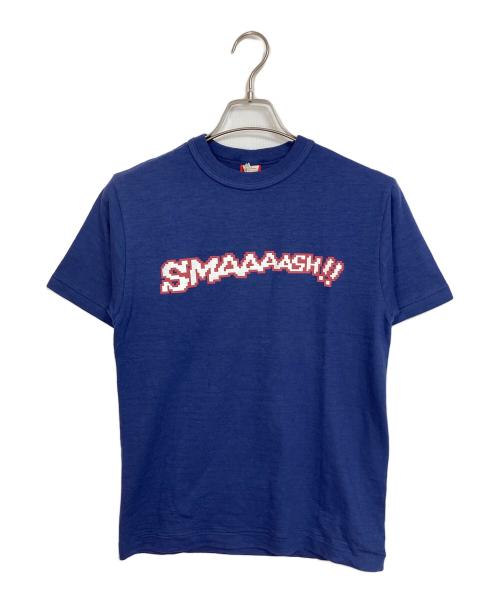WAREHOUSE（ウエアハウス）WAREHOUSE (ウエアハウス) Tシャツ（MIGHTY BEAR / SMAAAASH!!）　半袖カットソー　Tee  日本製 ネイビー サイズ:Sの古着・服飾アイテム