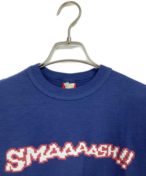 WAREHOUSE（ウエアハウス）WAREHOUSE (ウエアハウス) Tシャツ（MIGHTY BEAR / SMAAAASH!!）　半袖カットソー　Tee  日本製 ネイビー サイズ:Sの古着・服飾アイテム