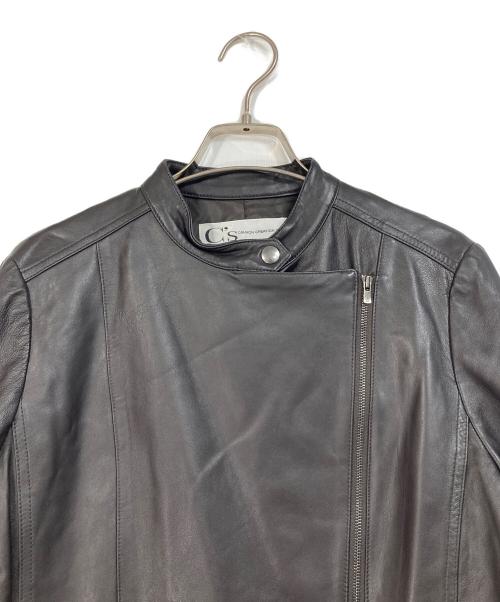 c's（シーズ）c's (シーズ) ライダースジャケット　ラムレザー　羊革 ブラウン サイズ:Lの古着・服飾アイテム