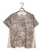 Petit Honfleur×Liberty Fabricプチオンフルール×リバティーファブリック）の古着「花柄ブラウス　半袖ブラウス　フラワープリント」｜マルチカラー