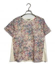 Petit Honfleur×Liberty Fabric（プチオンフルール×リバティーファブリック）の古着「花柄ブラウス　半袖ブラウス　フラワープリント」｜マルチカラー