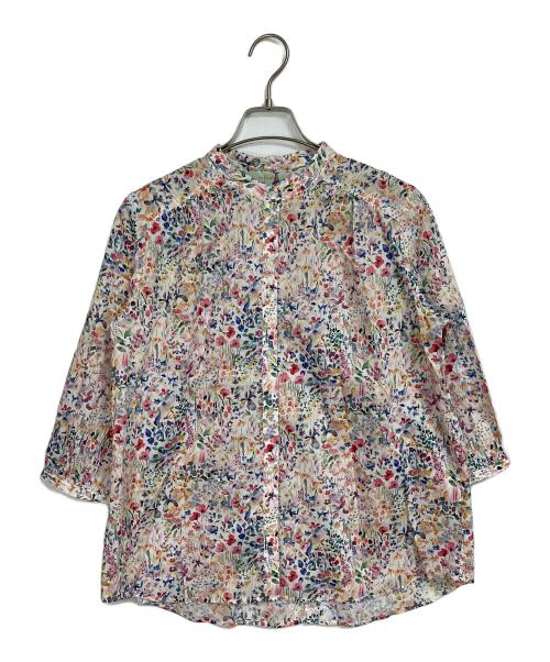 Petit Honfleur（プチオンフルール）Petit Honfleur (プチオンフルール) liberty fabric (リバティーファブリック) 花柄シャツ　フラワープリント マルチカラー サイズ:9R 未使用品の古着・服飾アイテム