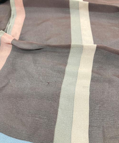 GUCCI（グッチ）GUCCI (グッチ) スカーフ　シルク100％　イタリア製 ボルドー サイズ:実寸参照の古着・服飾アイテム