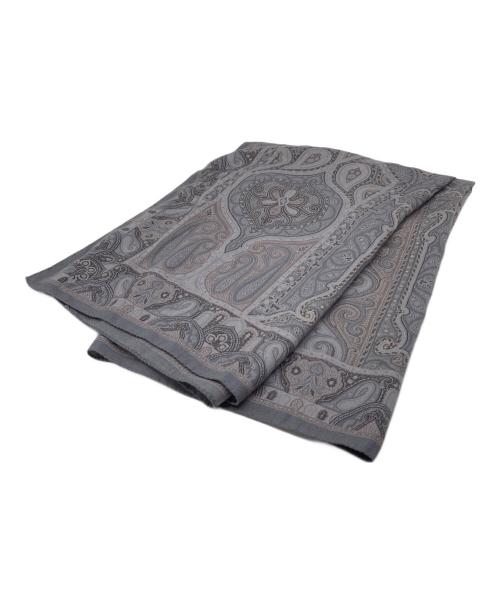 ETRO（エトロ）ETRO (エトロ) 大判ストール　イタリア製 グレー サイズ:実寸参照の古着・服飾アイテム