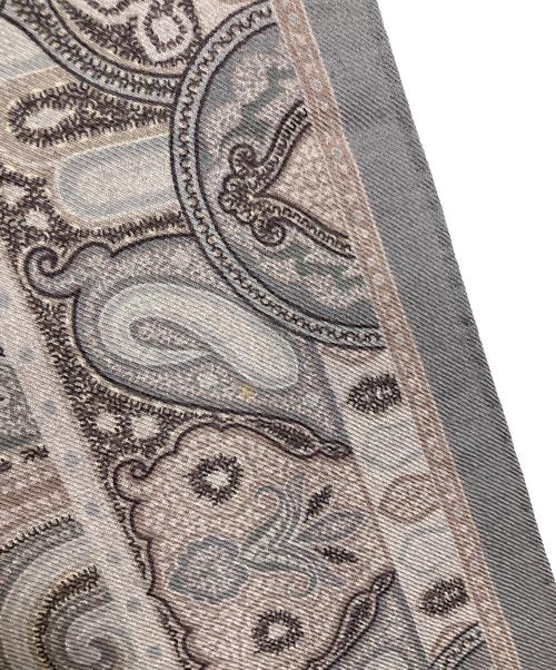 ETRO（エトロ）ETRO (エトロ) 大判ストール　イタリア製 グレー サイズ:実寸参照の古着・服飾アイテム