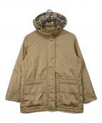 BURBERRY LONDONバーバリーロンドン）の古着「ノバチェック ダウンジャケット　アウター」｜ベージュ