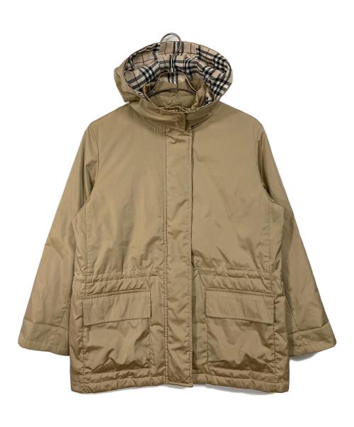 BURBERRY LONDON（バーバリーロンドン）BURBERRY LONDON (バーバリーロンドン) ノバチェック ダウンジャケット　アウター ベージュ サイズ:9の古着・服飾アイテム