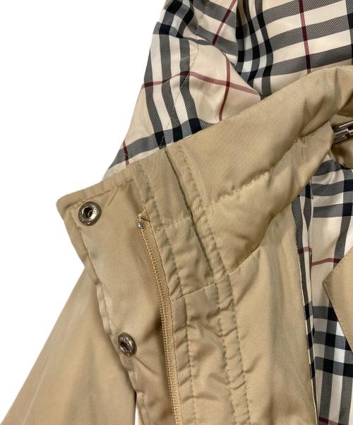 BURBERRY LONDON（バーバリーロンドン）BURBERRY LONDON (バーバリーロンドン) ノバチェック ダウンジャケット　アウター ベージュ サイズ:9の古着・服飾アイテム