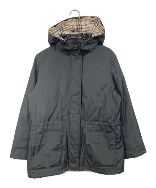 BURBERRY（バーバリー）BURBERRY (バーバリー) ノバチェックダウンジャケット　アウター ブラック サイズ:9の古着・服飾アイテム