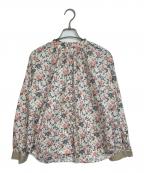 etre relie×Liberty Fabricエトレリー×リバティーファブリック）の古着「花柄ブラウス　花柄シャツ　長袖シャツ　フラワープリント」｜ピンク