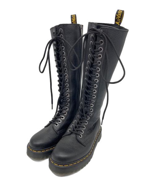 Dr.Martens（ドクターマーチン）Dr.Martens (ドクターマーチン) 20 ホール ブーツ　ロングブーツ　編み上げブーツ　レースアップブーツ ブラック サイズ:UK5の古着・服飾アイテム